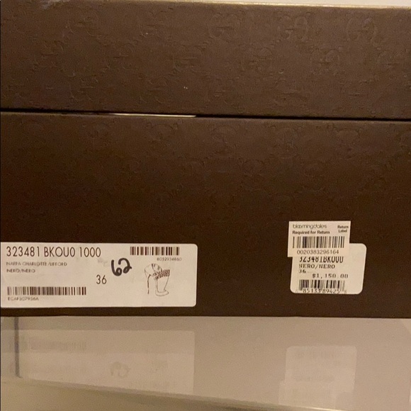 Gucci Black Leather Gold Studded Ankle Booties - Picture 6 of 6